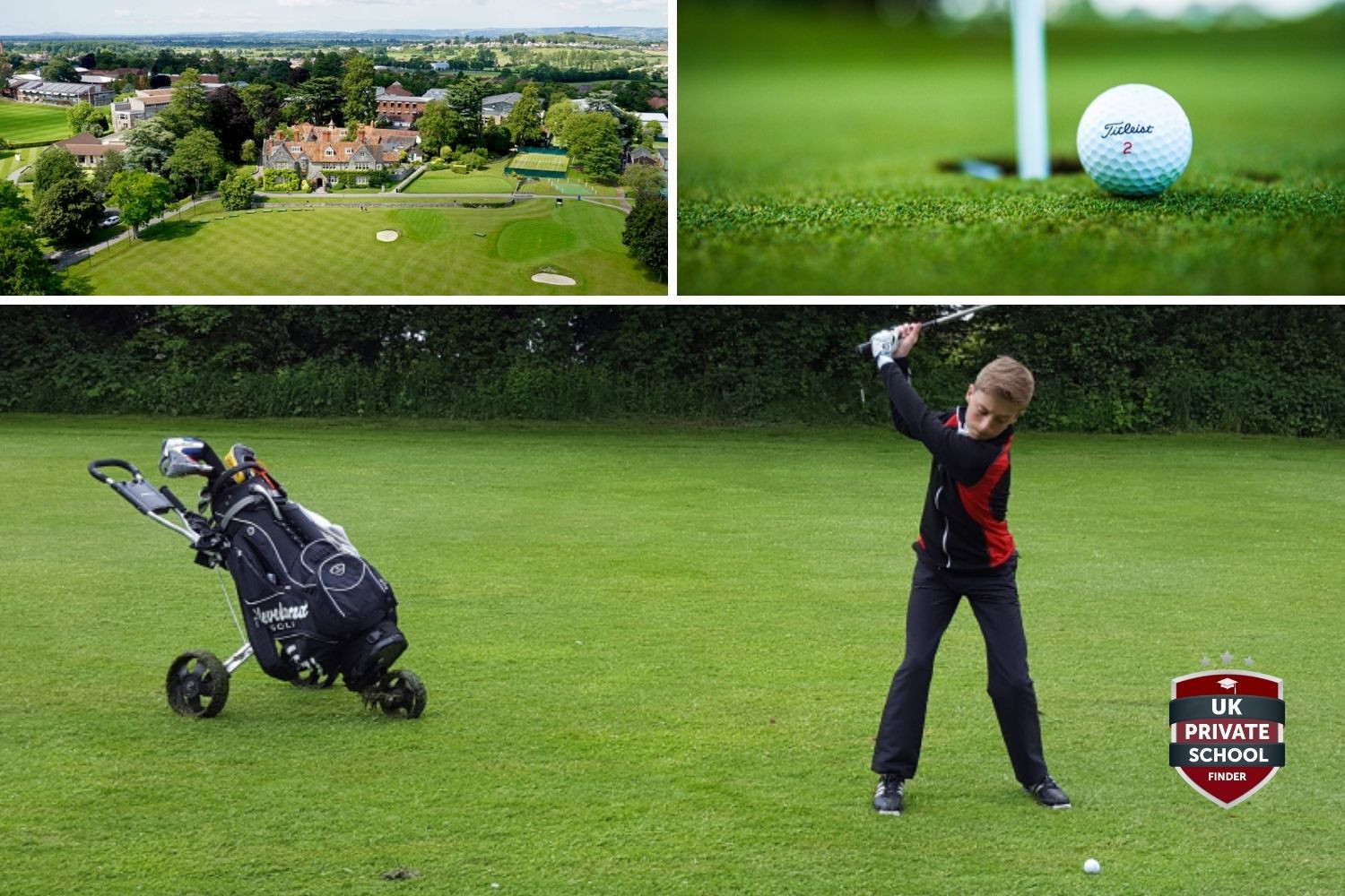 Find UK boarding school with golf